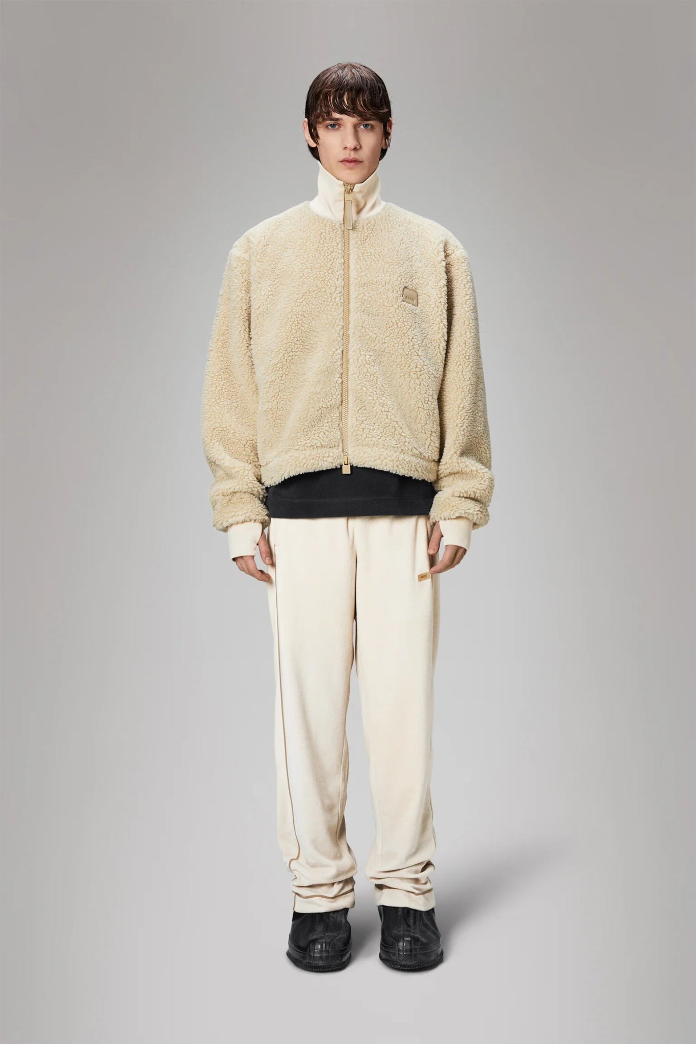 RAINS KOFU Fleece Short Jacket T2 - Boutique Bubbles