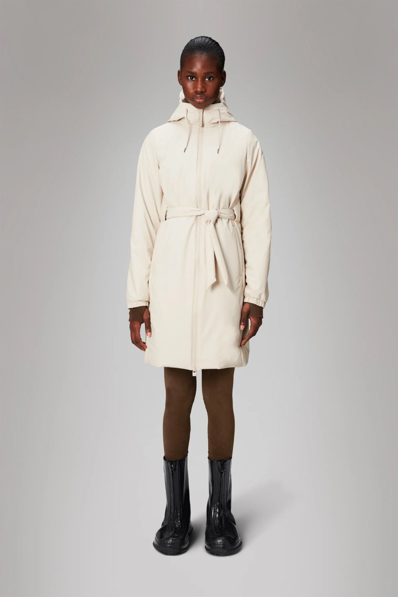 RAINS LOHJA Long Insulated Curve Jacket W3T2 - Boutique Bubbles