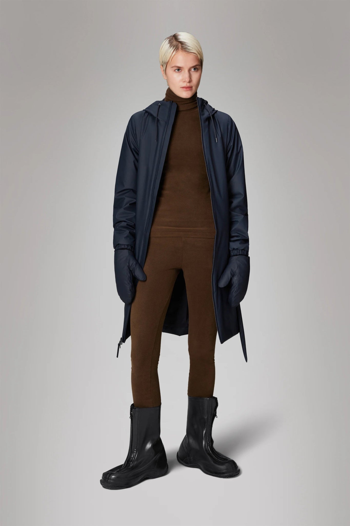 RAINS LOHJA Long Insulated Curve Jacket W3T2 - Boutique Bubbles