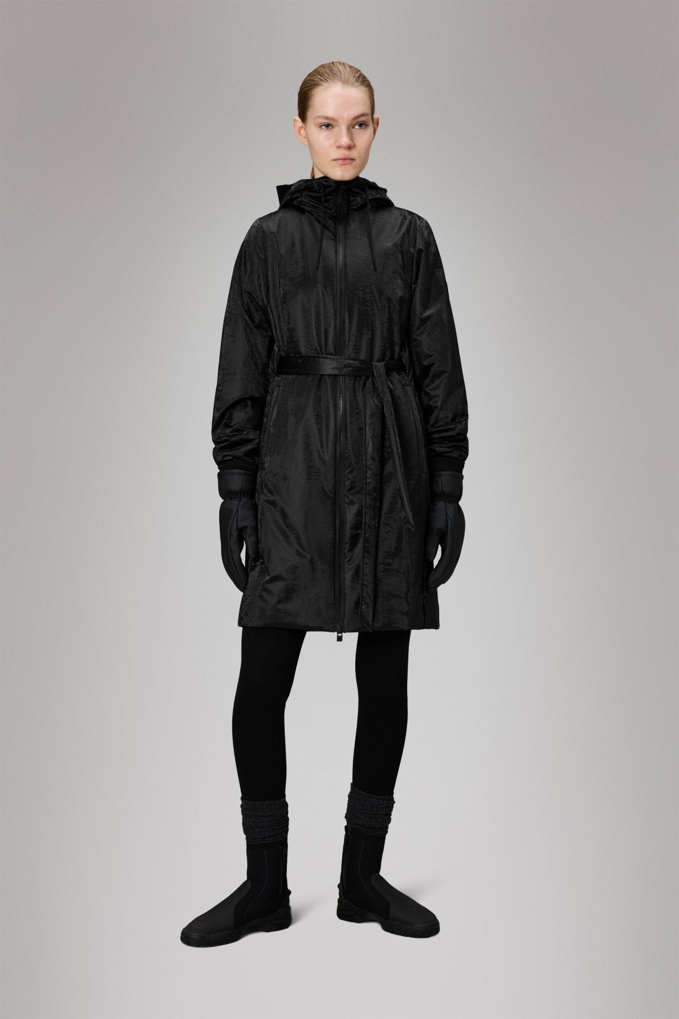 RAINS LOHJA Long Insulated Curve Jacket W3T2 - Boutique Bubbles