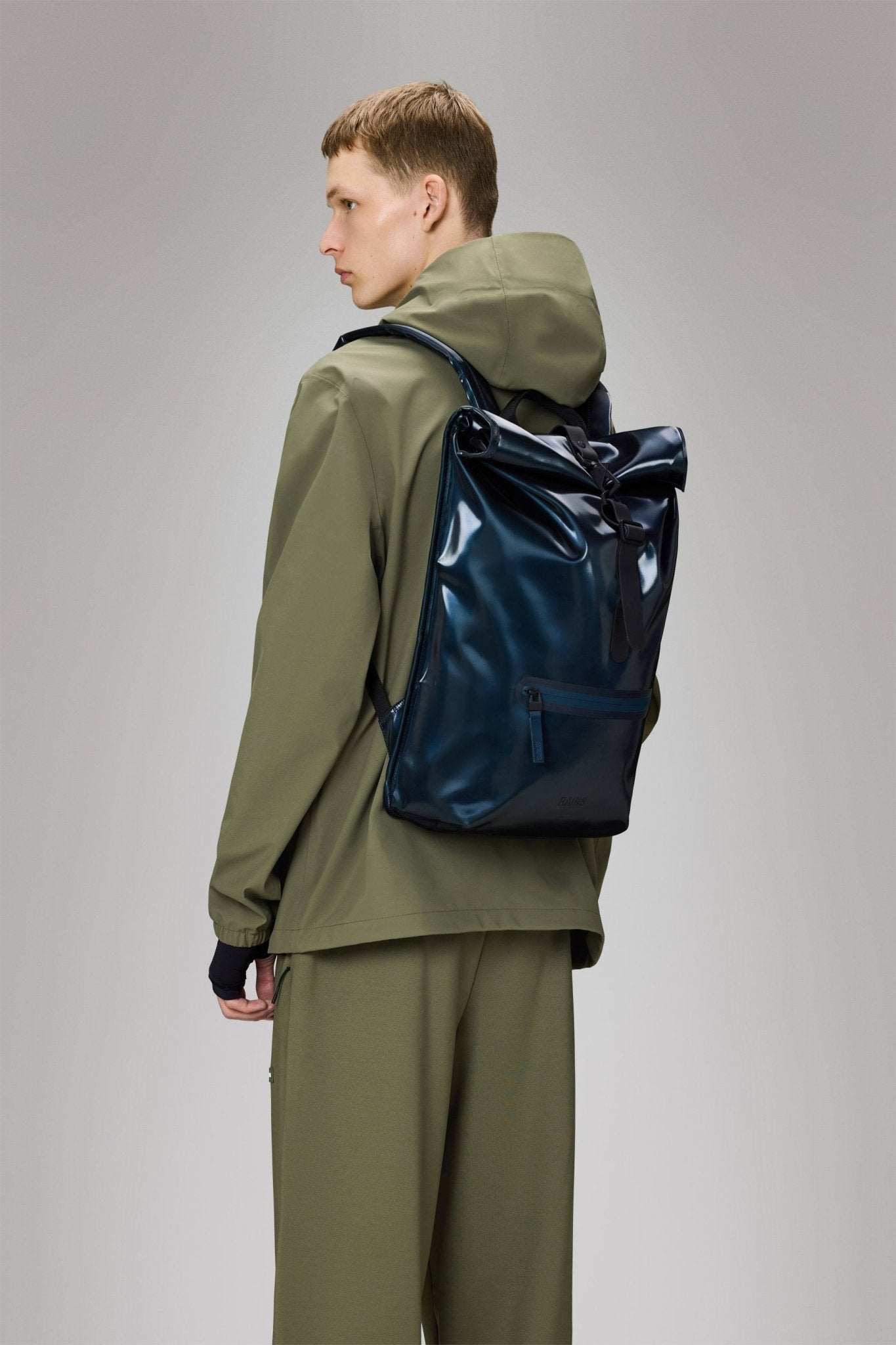 RAINS ROLLTOP Rucksack W3 - Boutique Bubbles