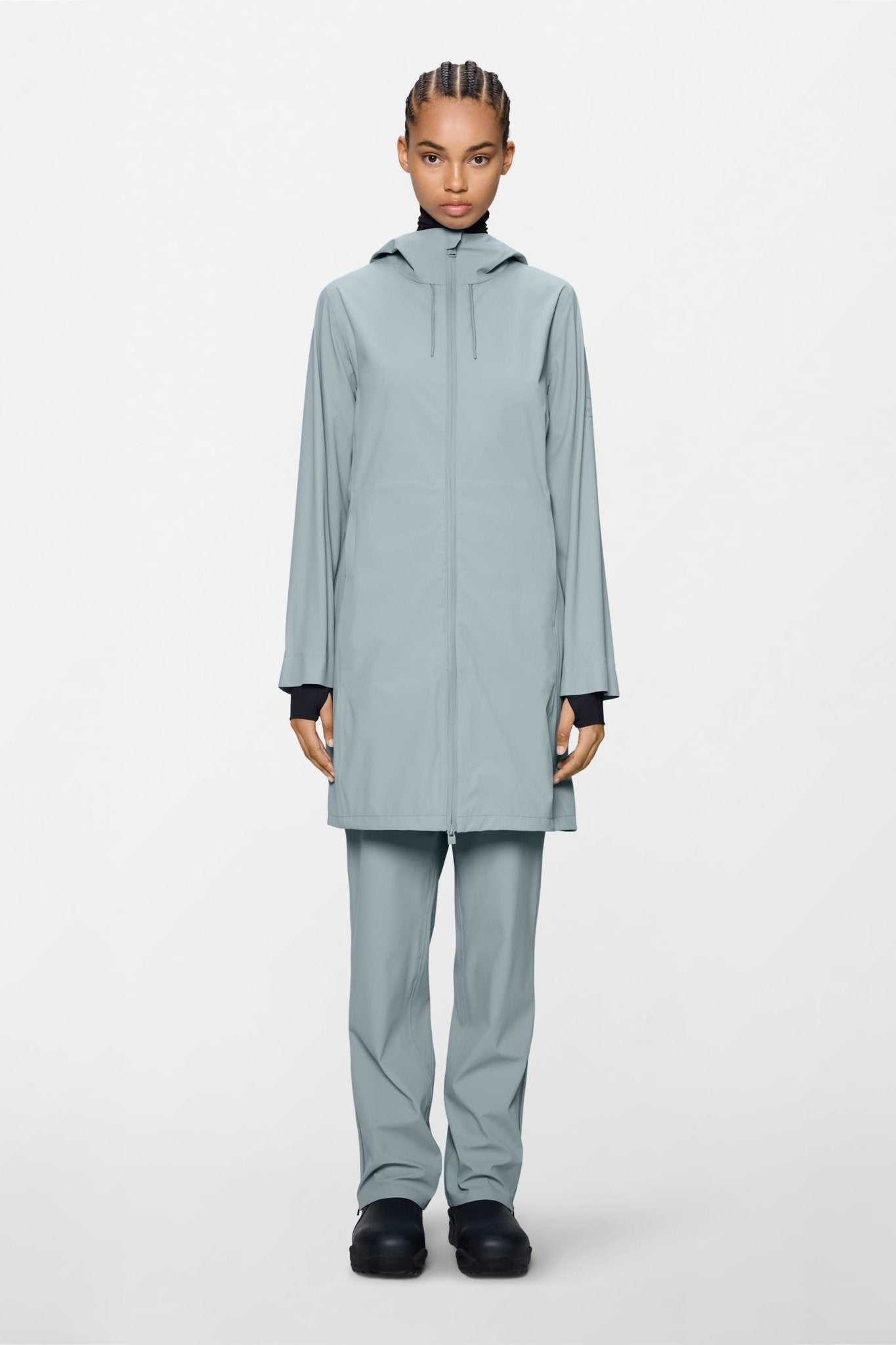 RAINS Suva Hardshell Long W Jacket W3 - Boutique Bubbles