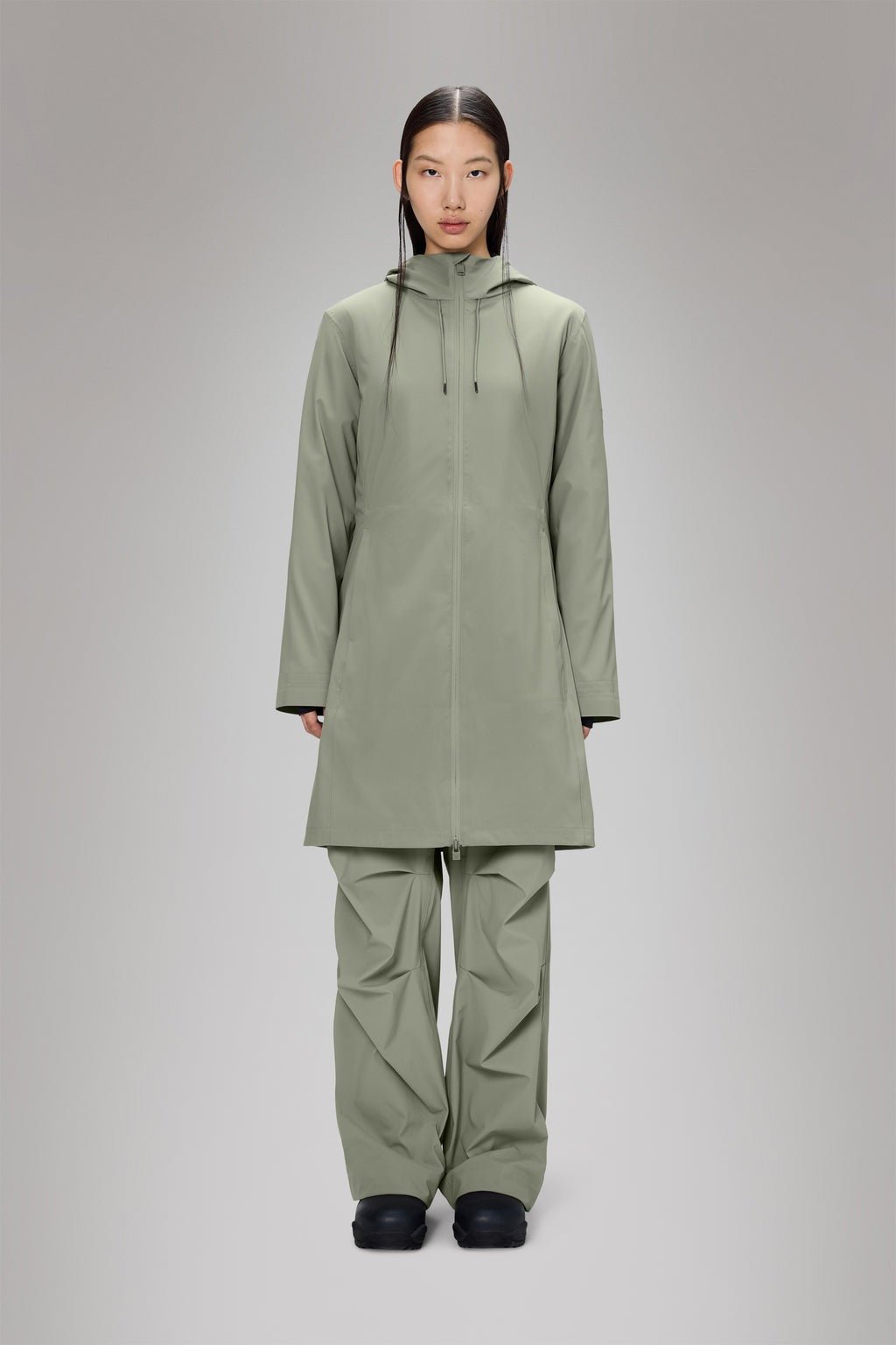 RAINS Suva Hardshell Long W Jacket W3 - Boutique Bubbles