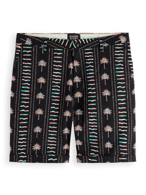 SCOTCH&SODA - Stuart - Printed Stretch Cotton Chino Short - Boutique Bubbles