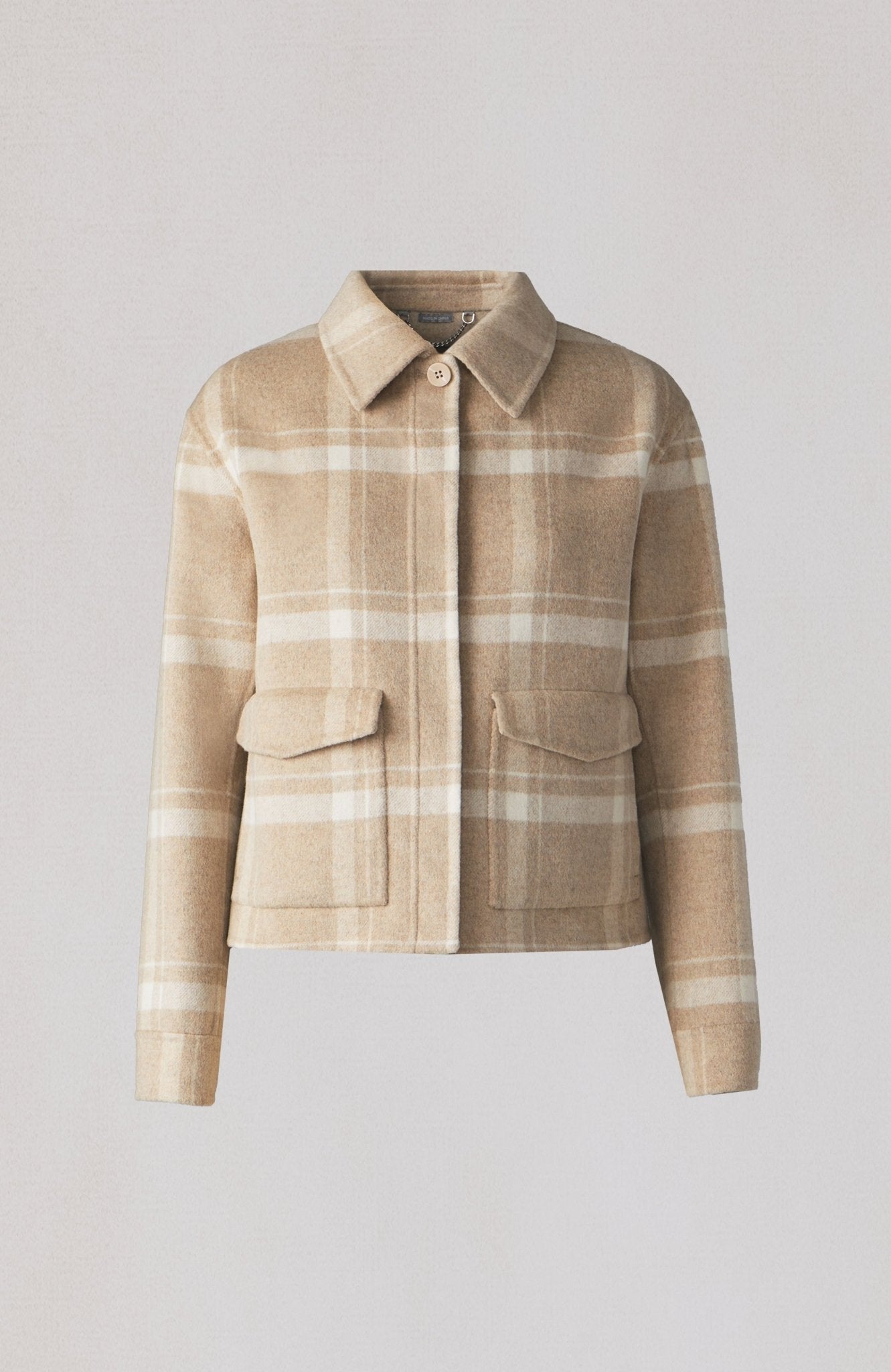 SOIA&KYO AUDRIANA - Plaid Wool Coat - Boutique Bubbles