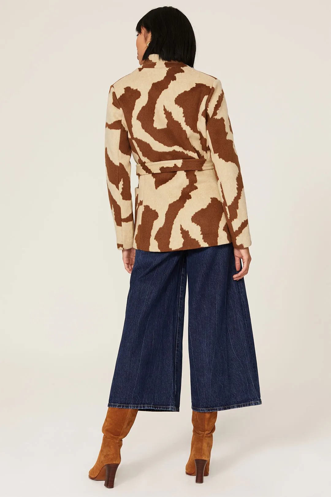 SOIA&KYO AZORA - Animal print wool jacket - FINAL SALE - Boutique Bubbles