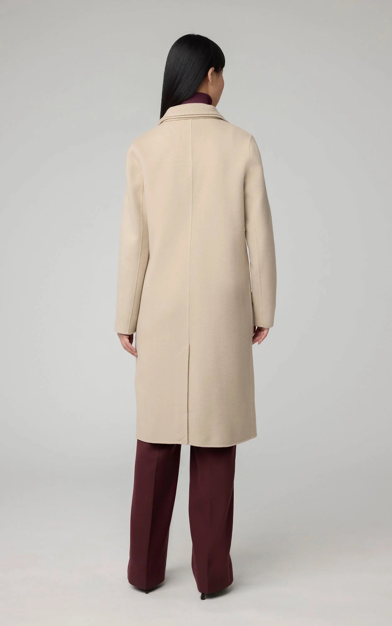 SOIA&KYO BENICIA - Straight - fit Double Face Wool Coat With Double Collar - Boutique Bubbles