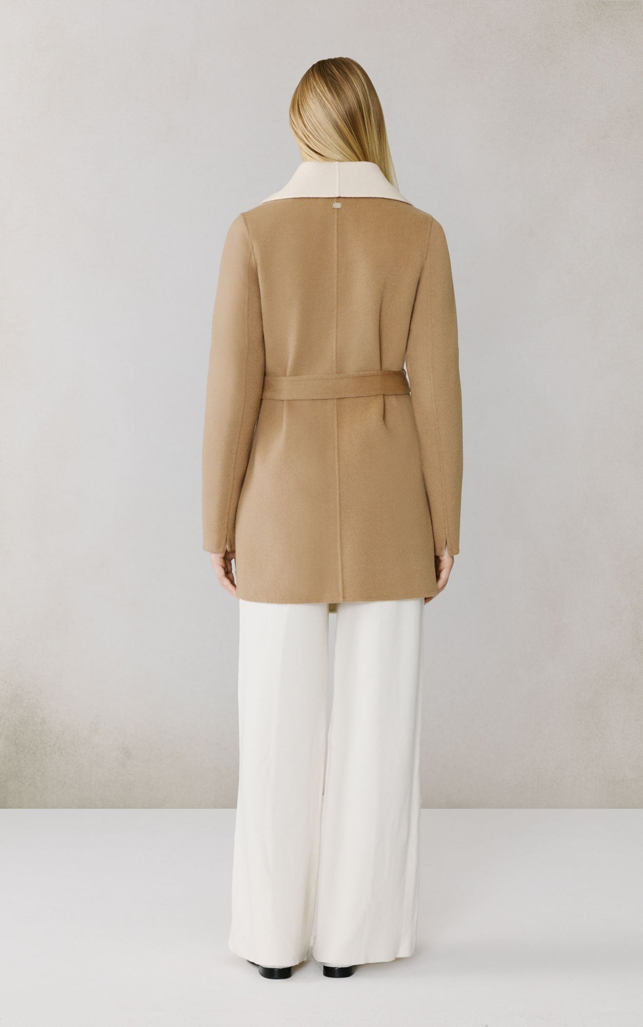 SOIA&KYO BRIDGETTE - U - Double Face Wool Wrap Coat - Boutique Bubbles