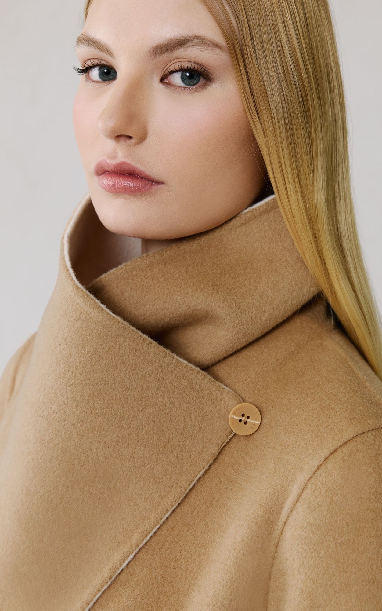 SOIA&KYO BRIDGETTE - U - Double Face Wool Wrap Coat - Boutique Bubbles