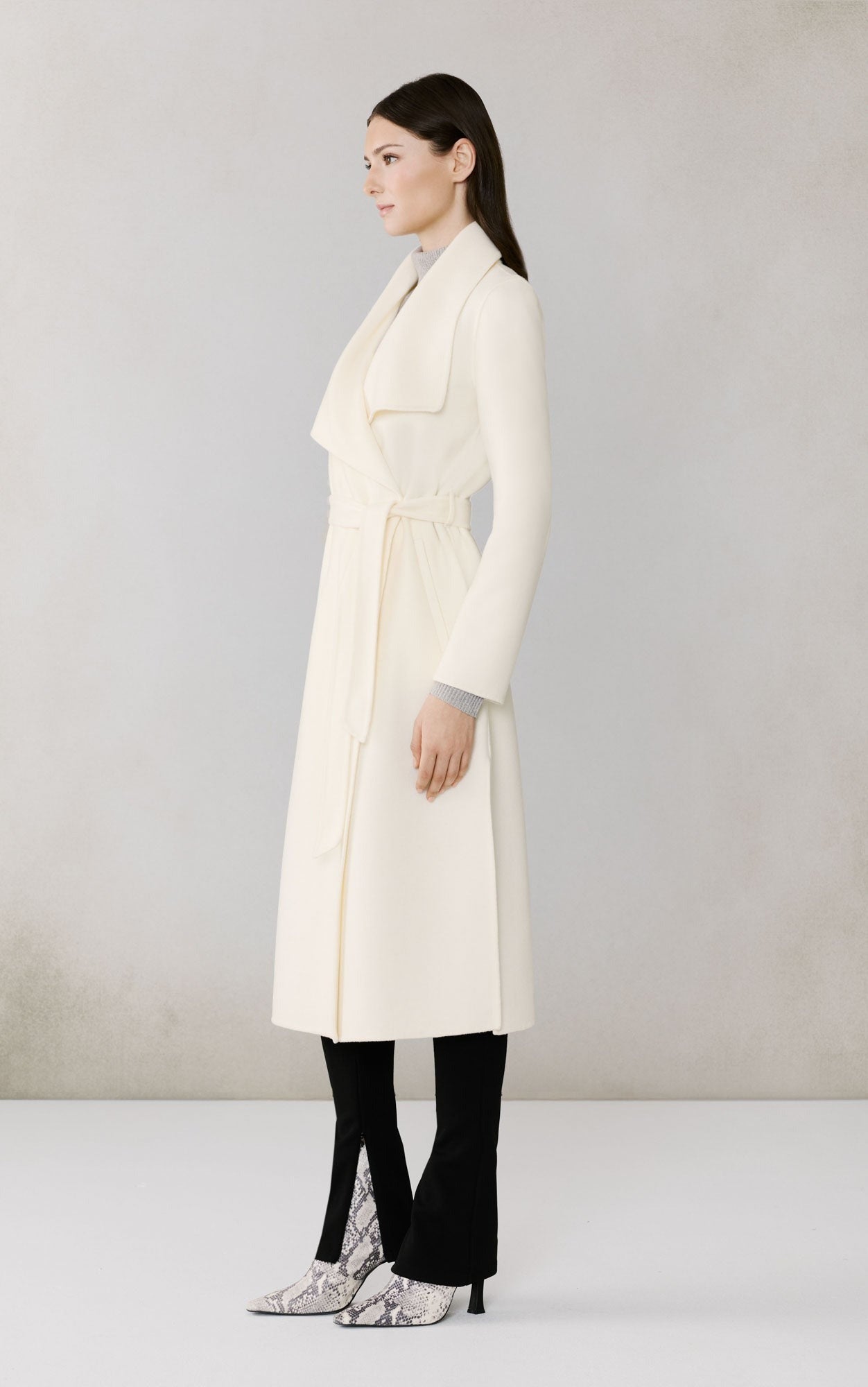 SOIA&KYO BRITTA - U - Double Face Wool Wrap Coat - Boutique Bubbles