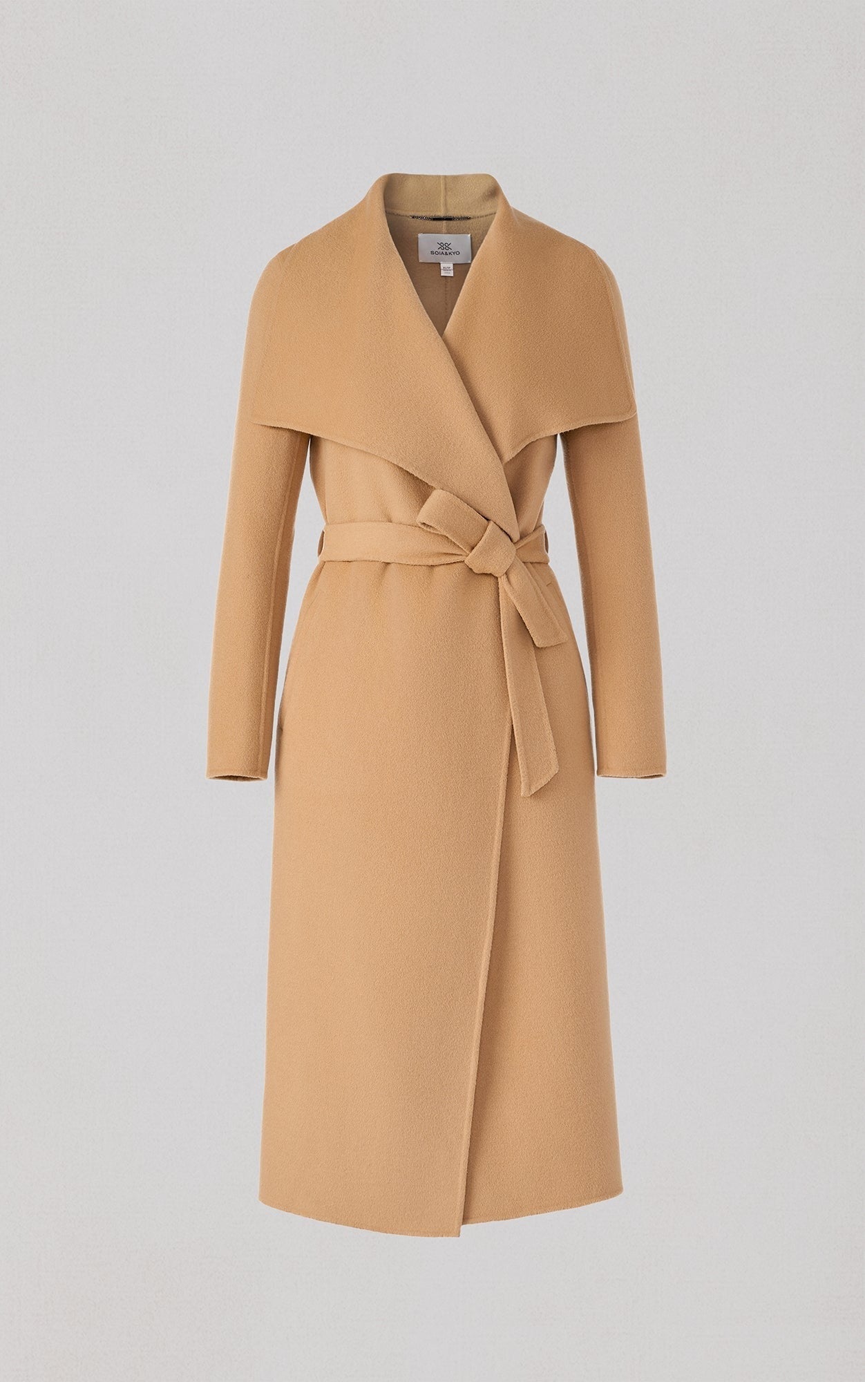 SOIA&KYO BRITTA - U - Double Face Wool Wrap Coat - Boutique Bubbles