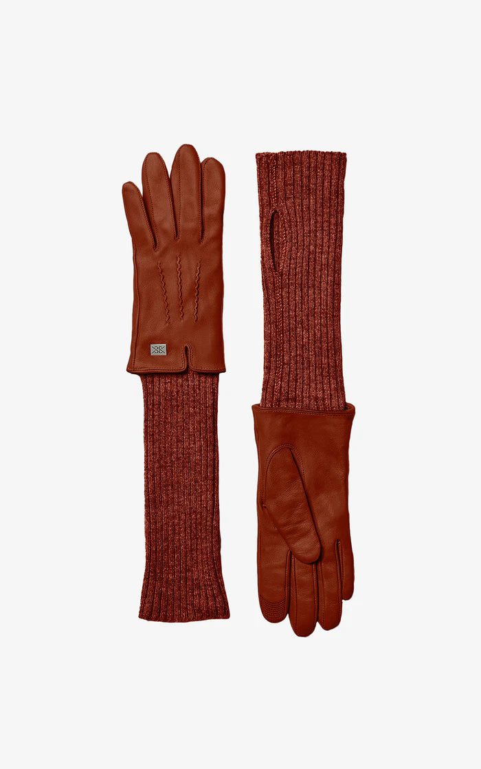 SOIA&KYO CARMEL - N - Leather Gloves With Knit Lining - Boutique Bubbles