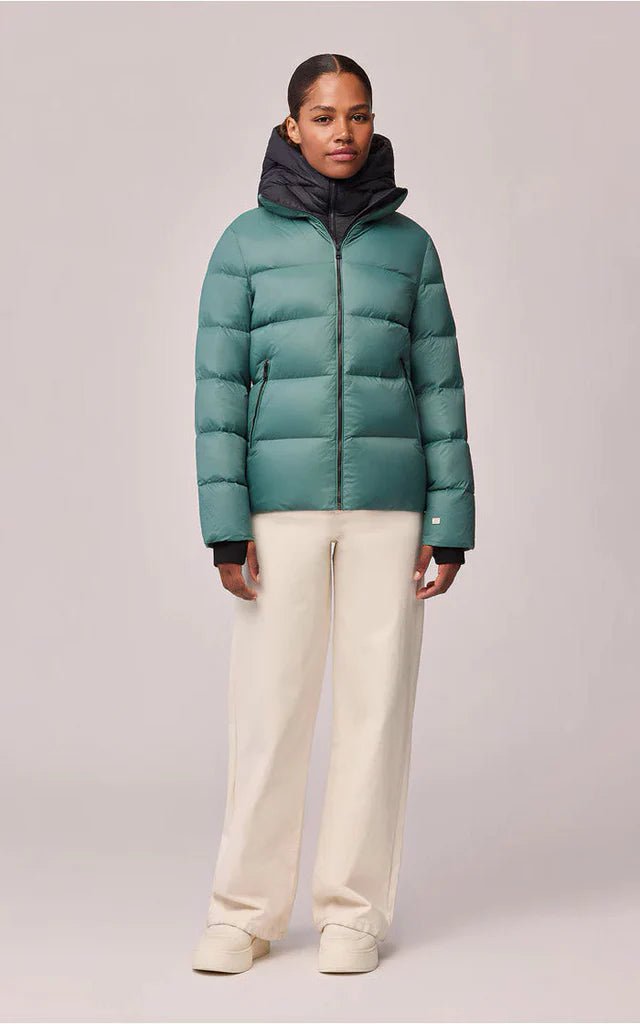 SOIA&KYO CASSIA - Sustainable channel - quilted hip - length puffer jacket - FINAL SALE - Boutique Bubbles