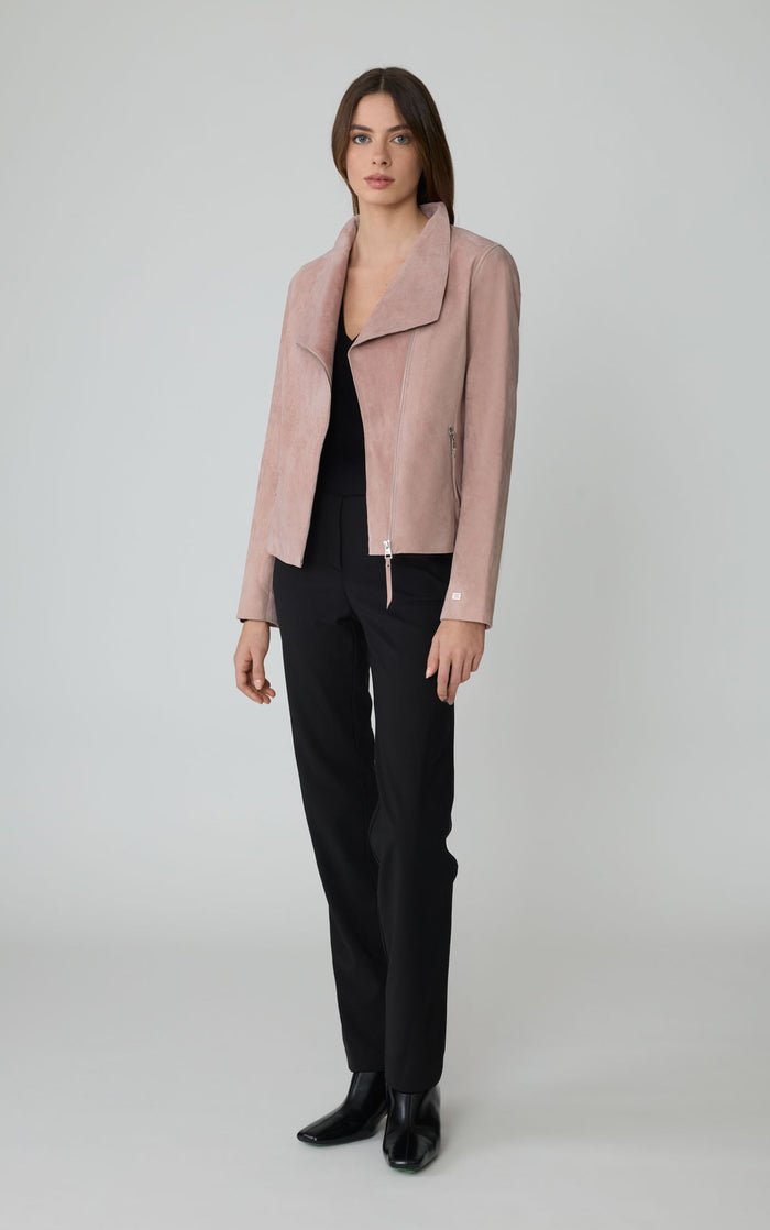 SOIA&KYO CATHERINE - Suede Moto Jacket - Boutique Bubbles