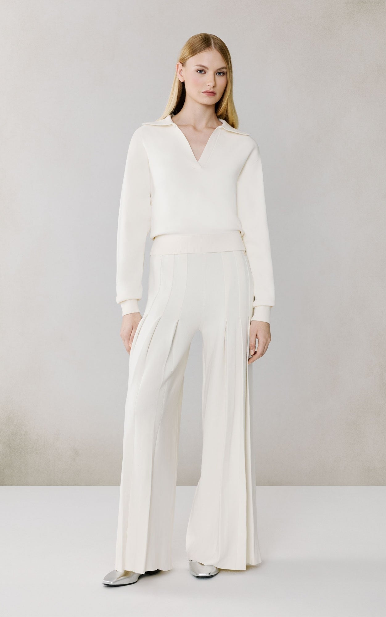 SOIA&KYO DARA - Pleated Wide Leg Pant - Boutique Bubbles