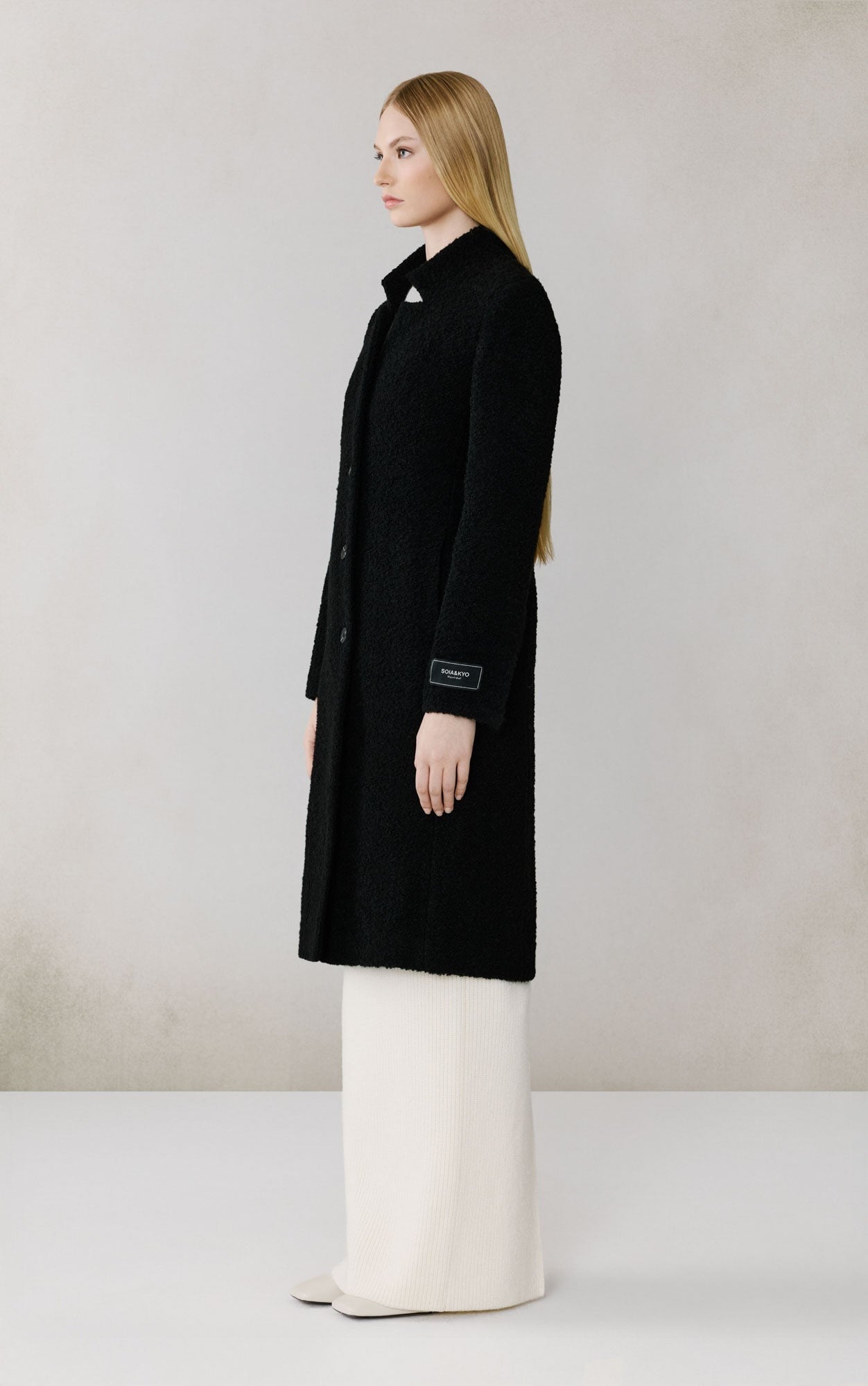 SOIA&KYO DIANE - Boucle Midi Coat - Boutique Bubbles