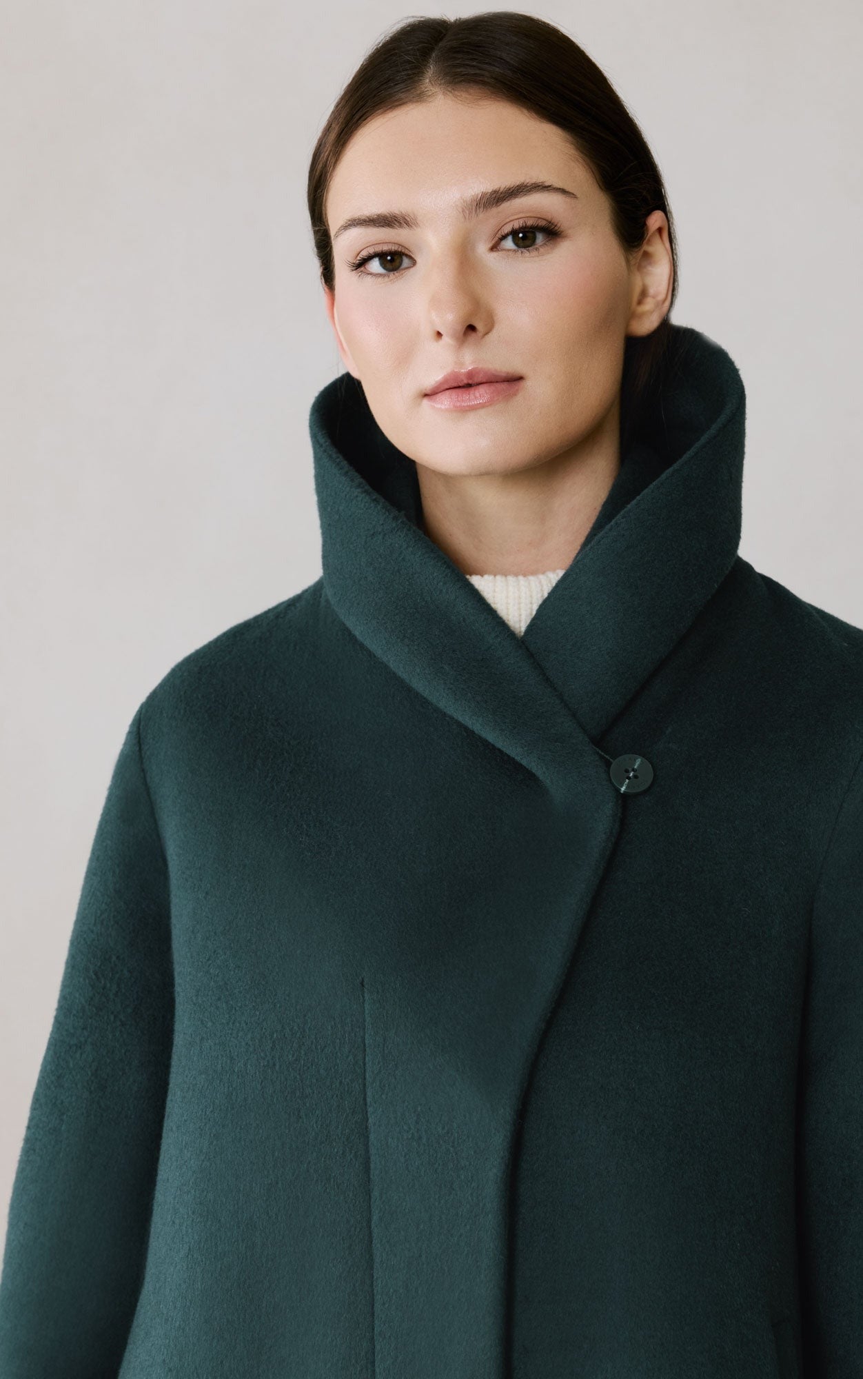 SOIA&KYO ELSA - Wool Shawl Collar Coat - Boutique Bubbles