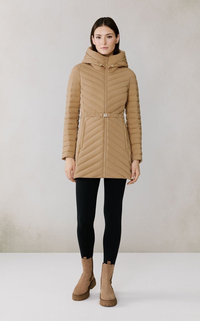 SOIA&KYO ESTELLE - Stretch Down Belted Coat - Boutique Bubbles