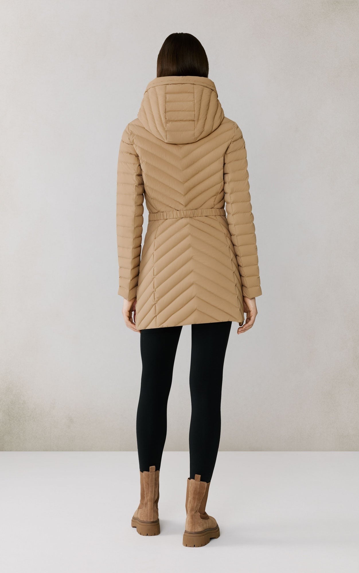 SOIA&KYO ESTELLE - Stretch Down Belted Coat - Boutique Bubbles