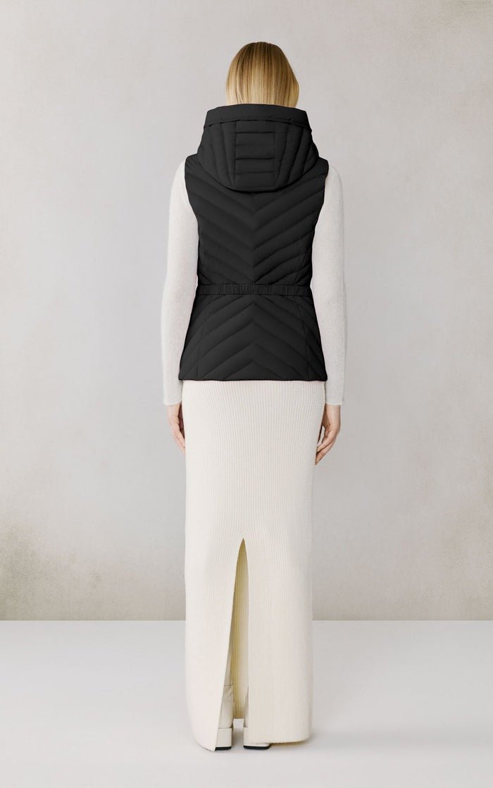 SOIA&KYO ESTELLE - VEST - Stretch Down Belted Vest - Boutique Bubbles