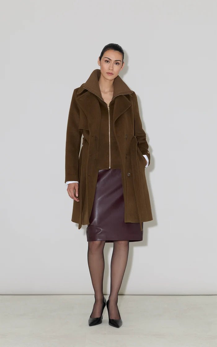 SOIA&KYO FABIANNE-CY - Semi-Fitted Classic Wool Coat - Boutique Bubbles