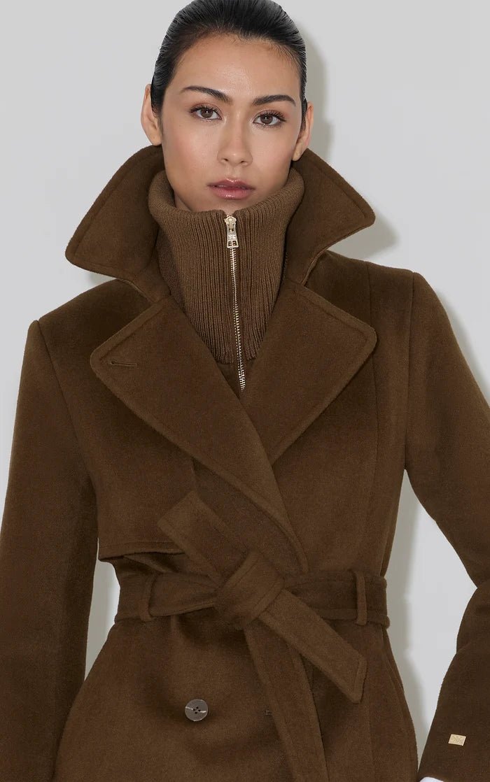 SOIA&KYO FABIANNE-CY - Semi-Fitted Classic Wool Coat - Boutique Bubbles