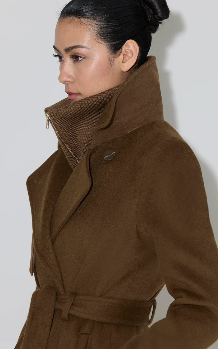 SOIA&KYO FABIANNE-CY - Semi-Fitted Classic Wool Coat - Boutique Bubbles