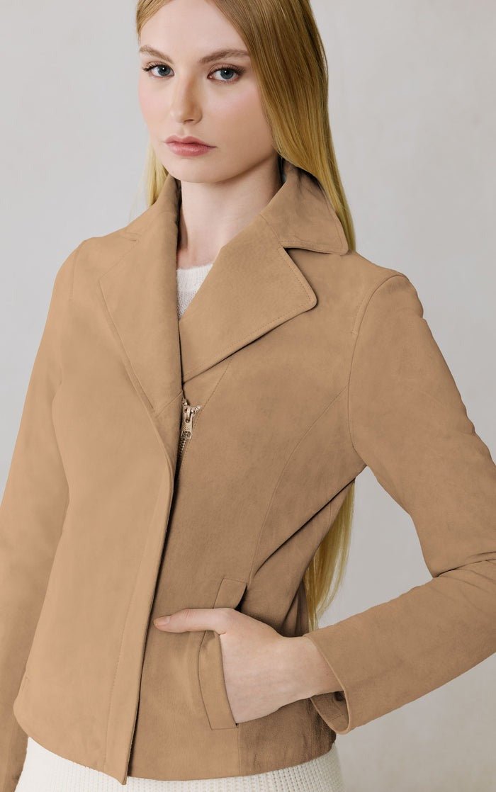 SOIA&KYO FELICITY - Cropped Suede Jacket - Boutique Bubbles
