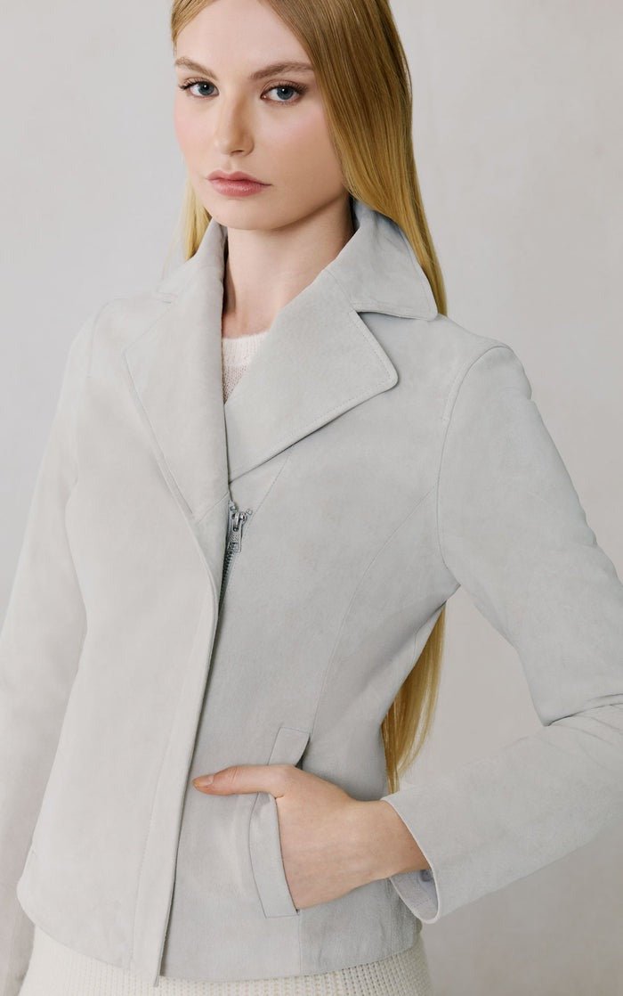 SOIA&KYO FELICITY - Cropped Suede Jacket - Boutique Bubbles