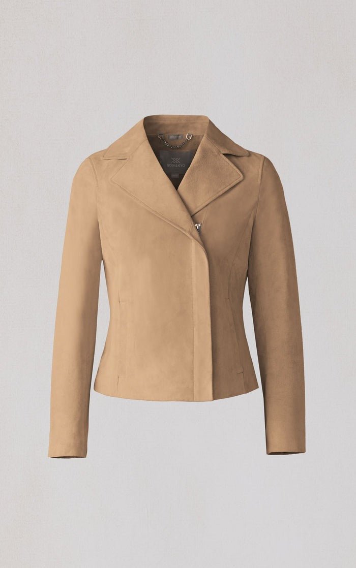 SOIA&KYO FELICITY - Cropped Suede Jacket - Boutique Bubbles