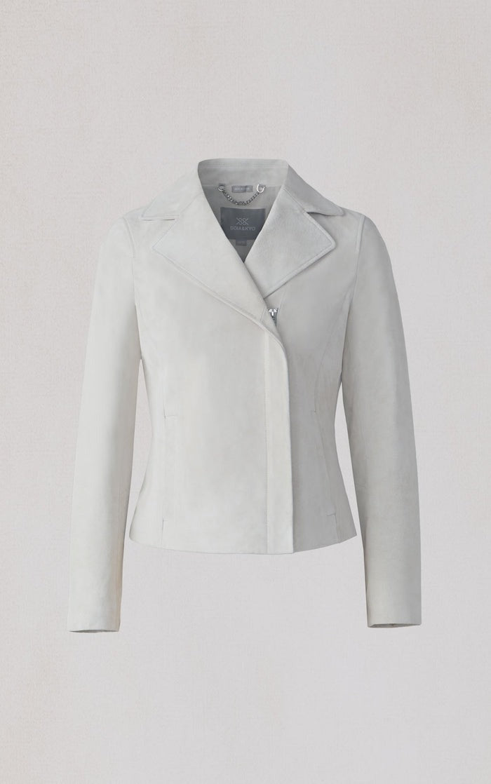 SOIA&KYO FELICITY - Cropped Suede Jacket - Boutique Bubbles