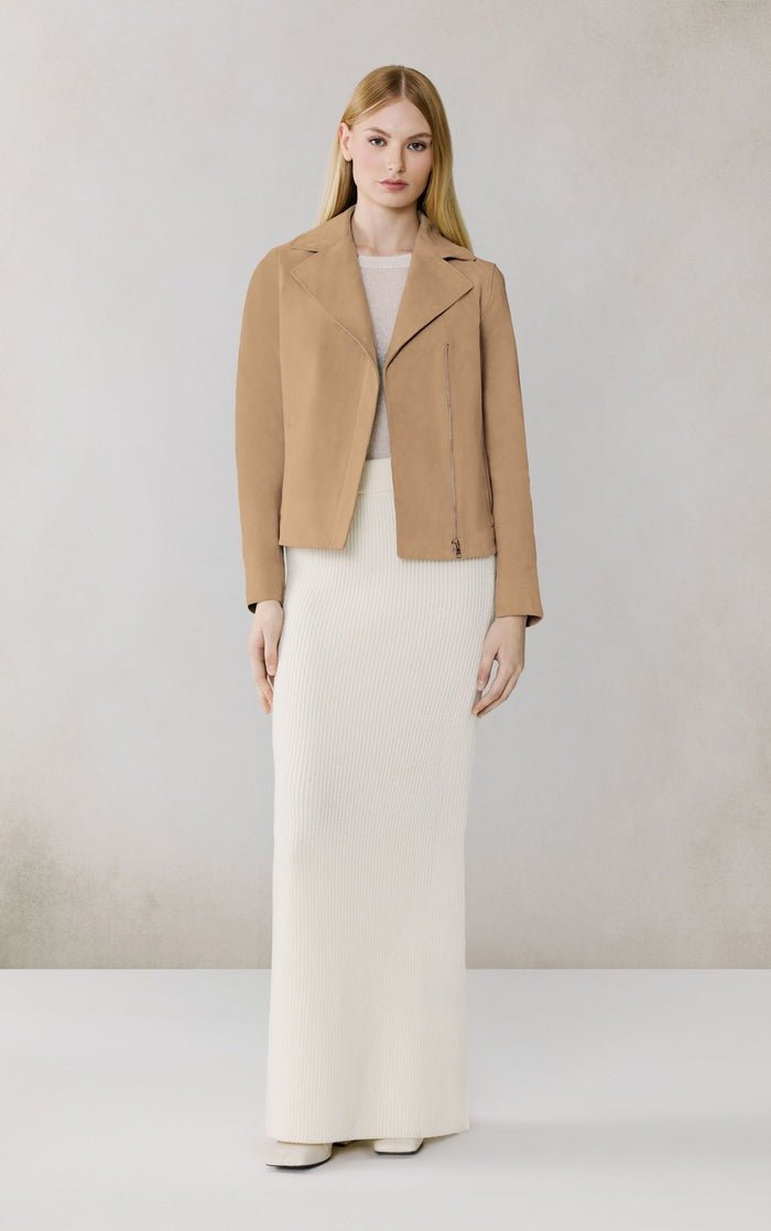 SOIA&KYO FELICITY - Cropped Suede Jacket - Boutique Bubbles