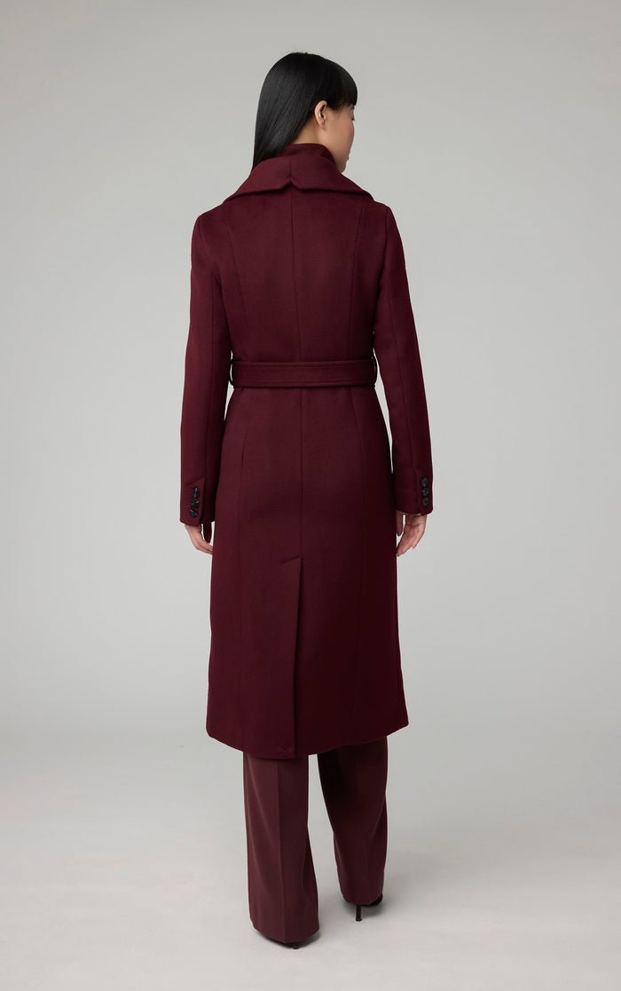 SOIA&KYO ILANA - Slim - Fit Classic Wool Coat With Bib Collar - Boutique Bubbles