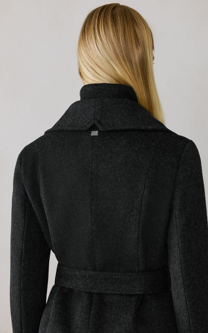 SOIA&KYO ILANA - U - Wool Belted Coat With Bib - Boutique Bubbles