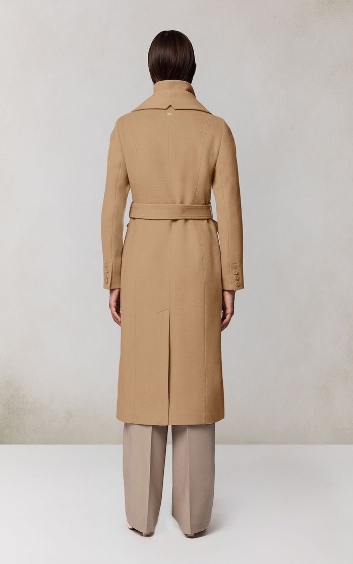 SOIA&KYO ILANA - U - Wool Belted Coat With Bib - Boutique Bubbles