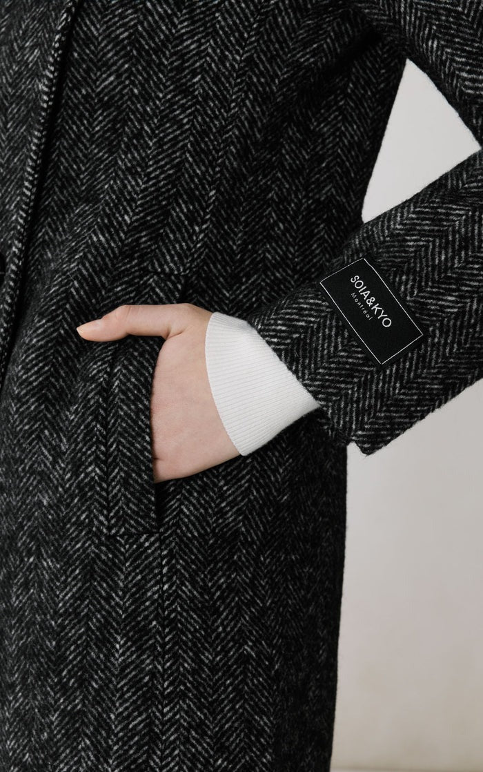 SOIA&KYO IRENA - Wool Maxi Coat - Boutique Bubbles