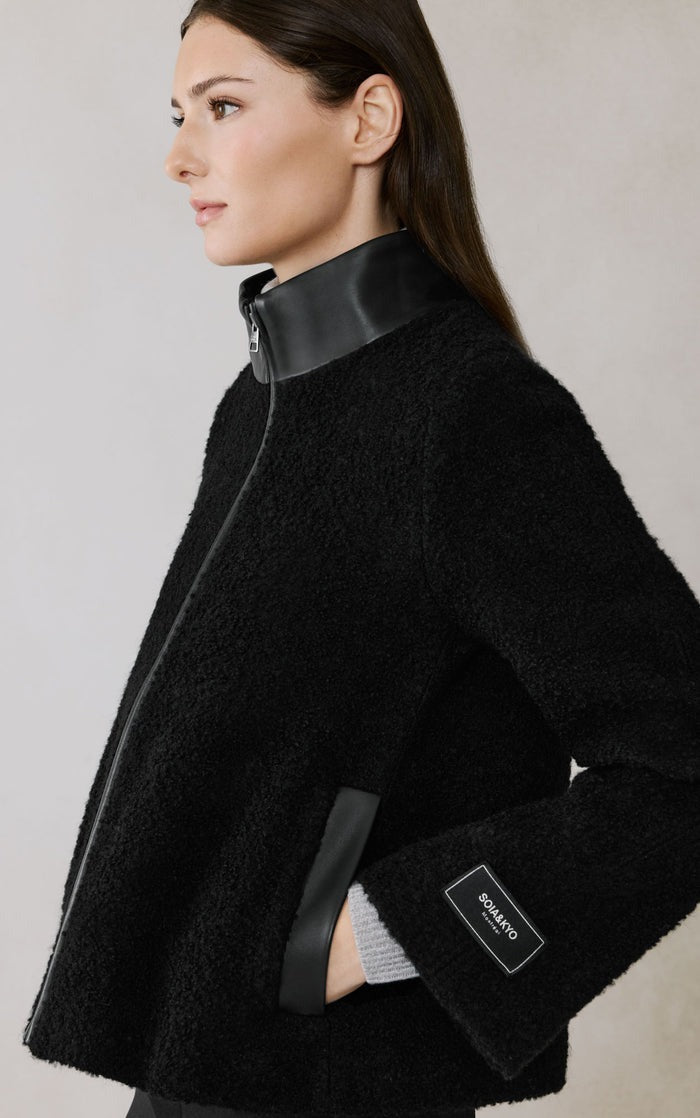 SOIA&KYO KAITLYN - Boucle Trapez Jacket - Boutique Bubbles