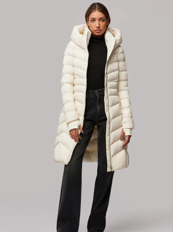 SOIA&KYO LITA - Lightweight Down Fit Coat With Hood - FINAL SALE - Boutique Bubbles