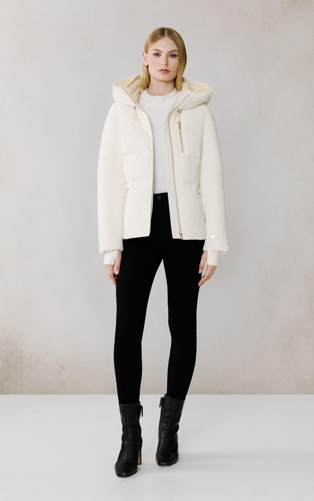 SOIA&KYO MARILOU - Slim - Fit Classic Down Coat With Hood - Boutique Bubbles