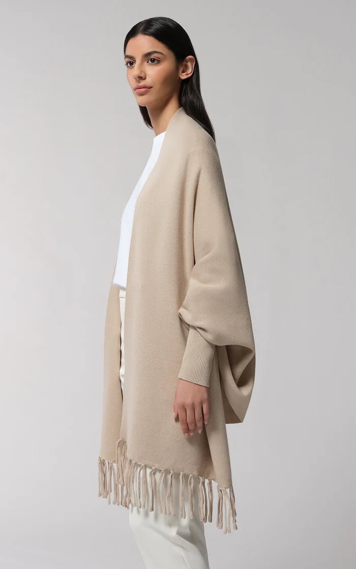 SOIA&KYO MIKU-S - Scarfigan With Fringe And Cuffs - Boutique Bubbles