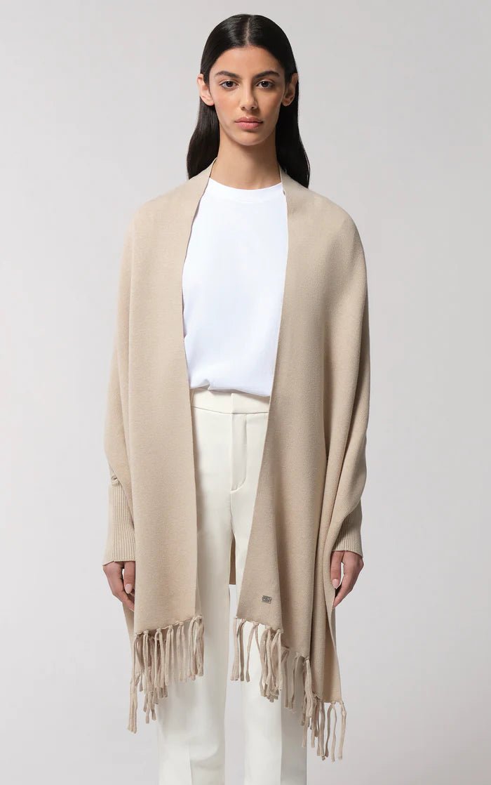 SOIA&KYO MIKU-S - Scarfigan With Fringe And Cuffs - Boutique Bubbles