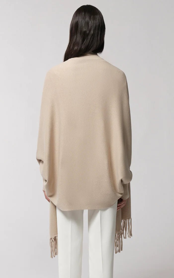 SOIA&KYO MIKU-S - Scarfigan With Fringe And Cuffs - Boutique Bubbles