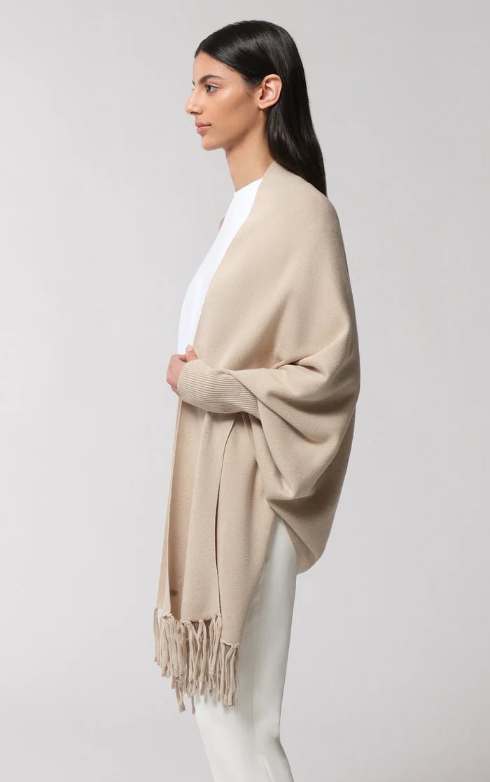 SOIA&KYO MIKU-S - Scarfigan With Fringe And Cuffs - Boutique Bubbles