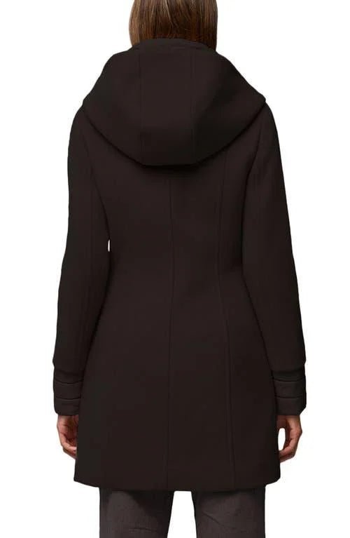 SOIA&KYO ROONEY - Mixed Media Wool Blend Coat with Quilted Bib Insert - FINAL SALE - Boutique Bubbles