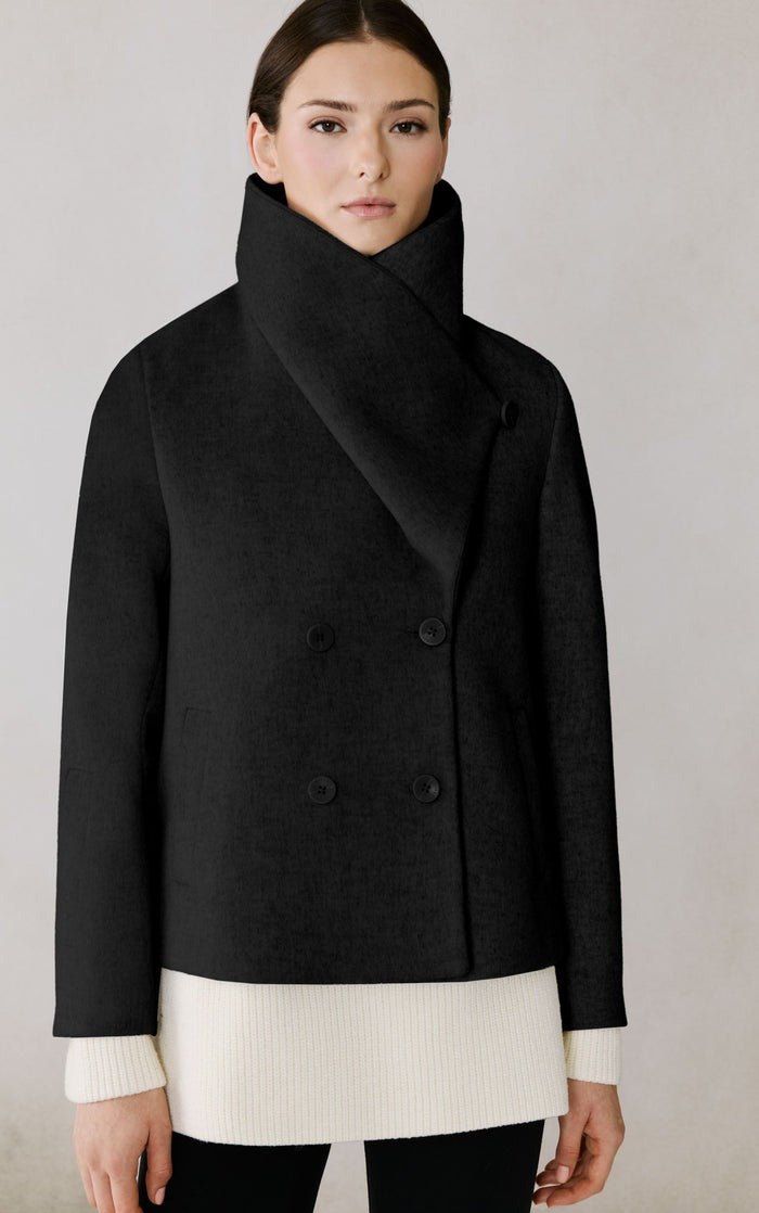 SOIA&KYO TALA - Double Breasted Wool Coat - Boutique Bubbles