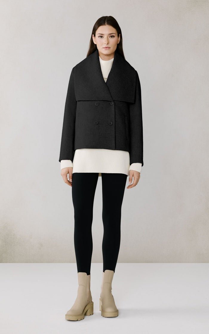 SOIA&KYO TALA - Double Breasted Wool Coat - Boutique Bubbles