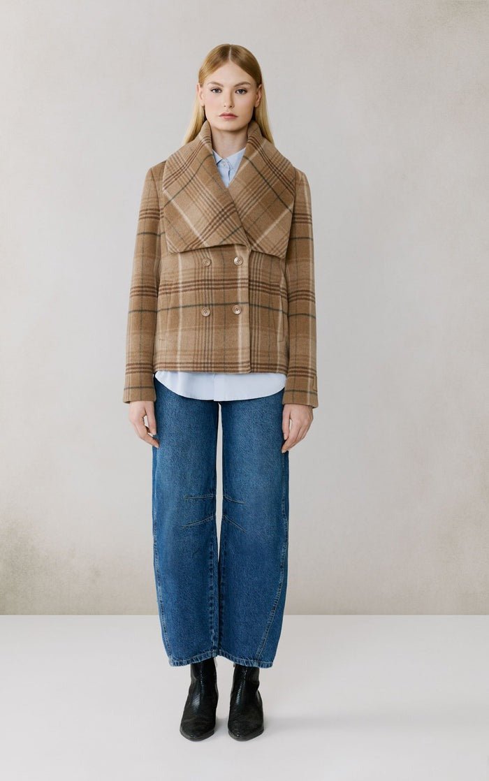 SOIA&KYO TALA - P - Double Breasted Wool Coat - Boutique Bubbles