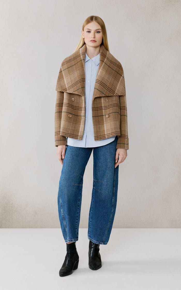 SOIA&KYO TALA - P - Double Breasted Wool Coat - Boutique Bubbles