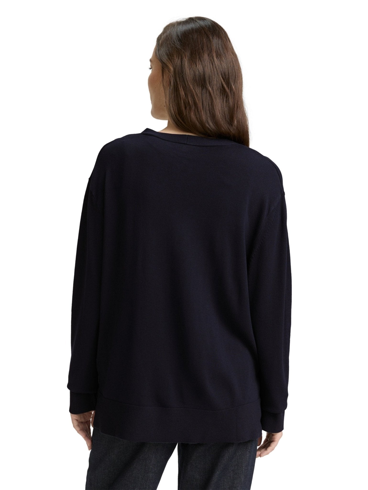 TOM TAILOR - Knit fluent v - neck pullover - 1047671 - Boutique Bubbles