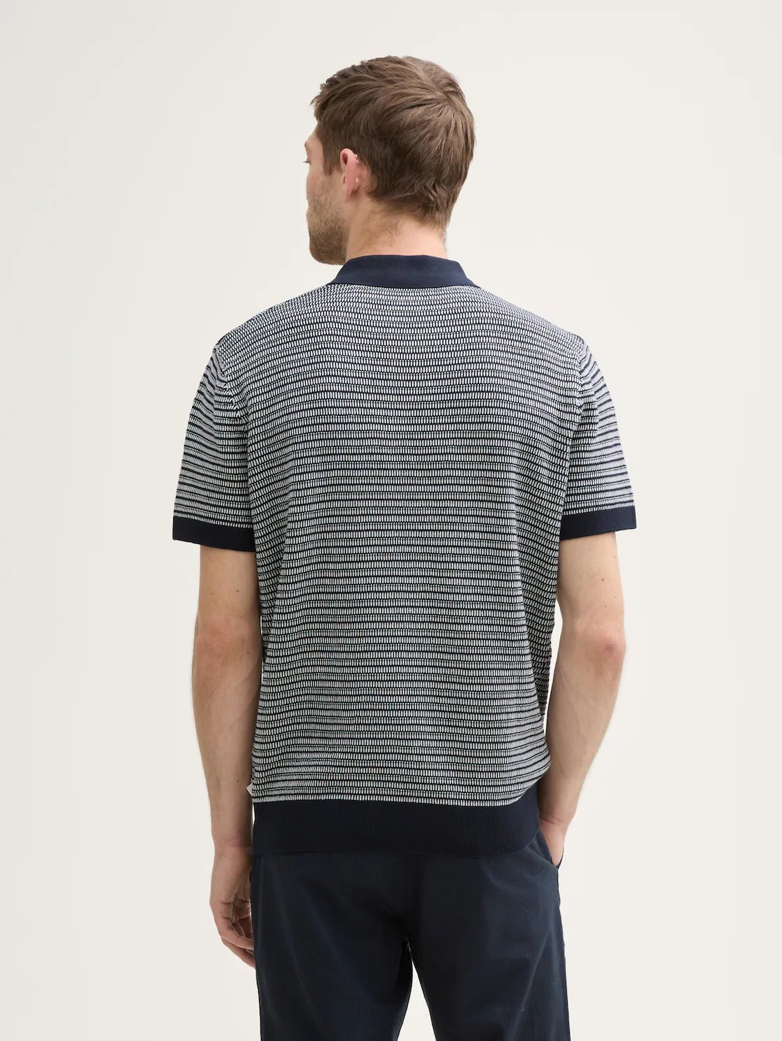 TOM TAILOR - Knitted cotton polo shirt - 1046321 - Boutique Bubbles